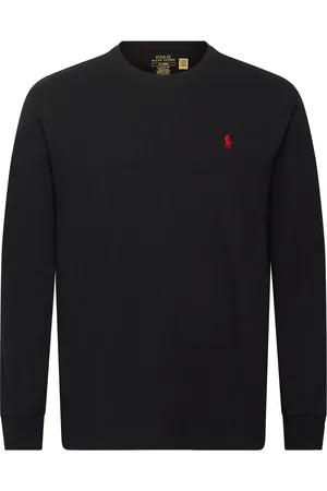 Ralph Lauren Classic Fit Jersey Long-Sleeve T-Shirt Tops T-Langærmet Skjorte Black