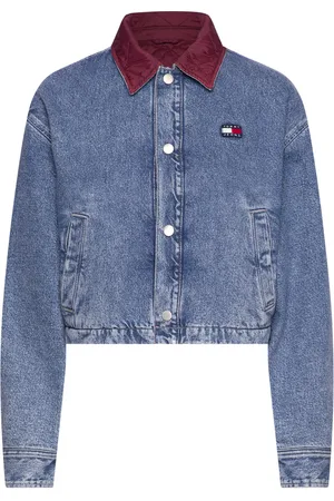 Tommy Hilfiger Quilted Revrsbe Boxy Jkt Ch4038 Jakke Denimjakke Blue