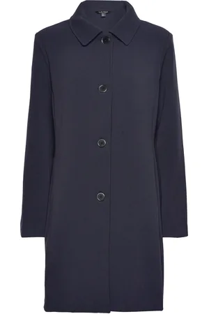 Ralph Lauren Crepe Coat Tynd Frakke Navy