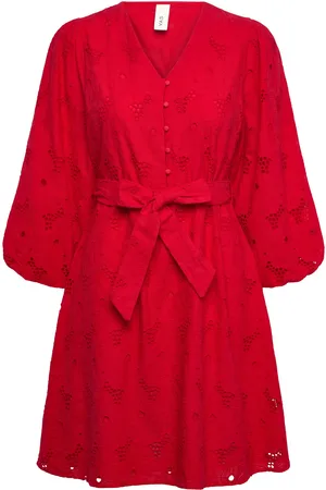 Y.A.S Sunsi 3/4 Dress S. - D2D Kort Kjole Red