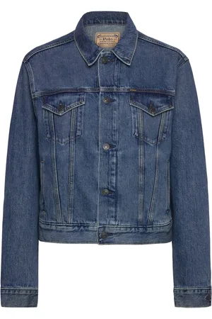 Ralph Lauren Flag Denim Trucker Jacket Jakke Denimjakke Blue