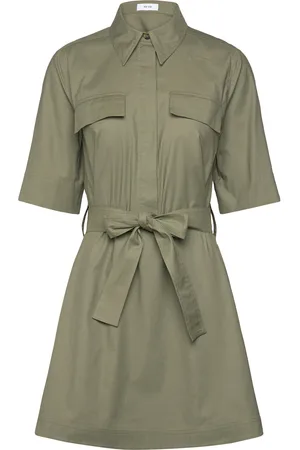 Reiss Milly Kort Kjole Khaki Green