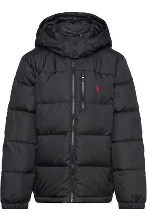 Ralph Lauren Ripstop Down Hooded Jacket Foret Jakke Black