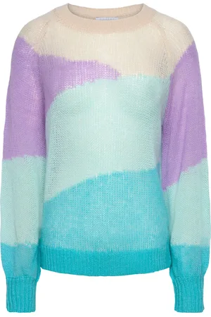 Coster Copenhagen Sweater With Intarsia Tops Knitwear Jumpers Multi/patterned