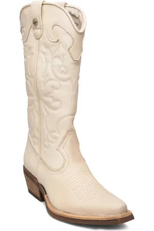 Steve Madden Wishley Boot Shoes Boots Cowboy Boots Cream
