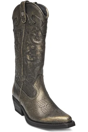 Steve Madden Wishley Boot Shoes Boots Cowboy Boots Gold