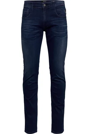 Replay Anbass Trousers Slim C-Stretch Bottoms Jeans Slim Blue