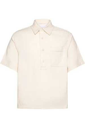MANGO Relaxed-Fit Polo Shirt Tops T-Kortærmet Skjorte Beige