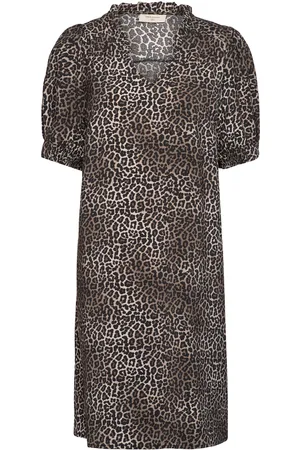 Freequent Fqaby-Dress Kort Kjole Brown