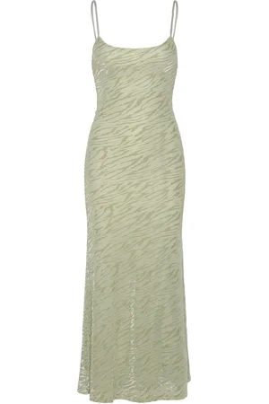 Bardot Nadira Burnout Maxi Dress Maxikjole Festkjole Green