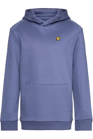Lyle & Scott Fly Fleece Hoodie Tops Sweatshirts & Hoodies Hoodies Navy