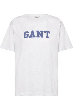 GANT Graphic Ss T-Shirt Tops T-shirts & Tops Short-sleeved Grey