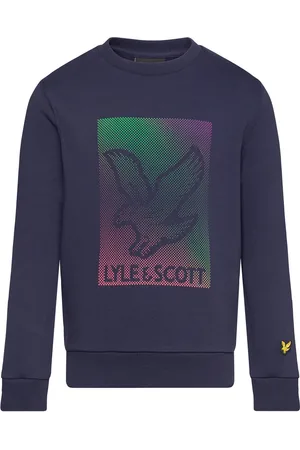 Lyle & Scott Dotted Eagle Graphic Sweatshirt Tops Sweatshirts & Hoodies Sweatshirts Purple