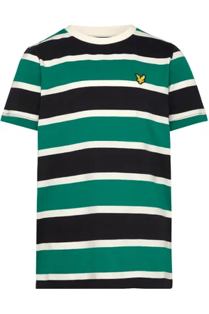 Lyle & Scott Stripe T-Shirt Tops T-Kortærmet Skjorte Green