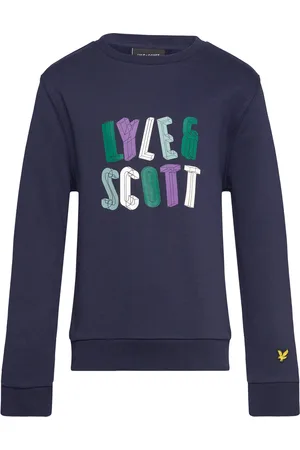 Lyle & Scott Polygon Graphic Sweatshirt Tops Sweatshirts & Hoodies Sweatshirts Navy