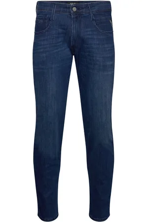 Replay Anbass Trousers Slim C-Stretch Bottoms Jeans Slim Blue
