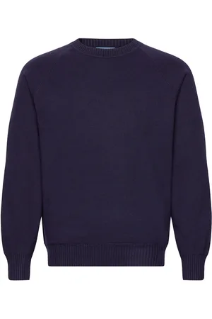 Replay Sweater Regular Planet Powered Tops Knitwear Round Necks Navy