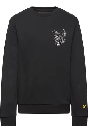 Lyle & Scott 3D Eagle Graphic Sweatshirt Tops Sweatshirts & Hoodies Sweatshirts Black