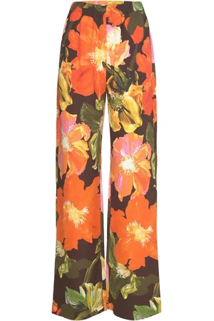 STINE GOYA Sgfatou, 2065 Structure Stretch Bottoms Trousers Wide Leg Multi/patterned