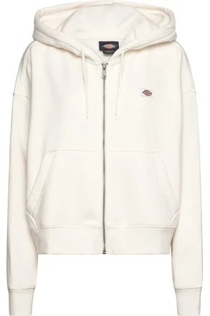 Dickies Oakport Zip Hoodie Tops Sweatshirts & Hoodies Hoodies Cream