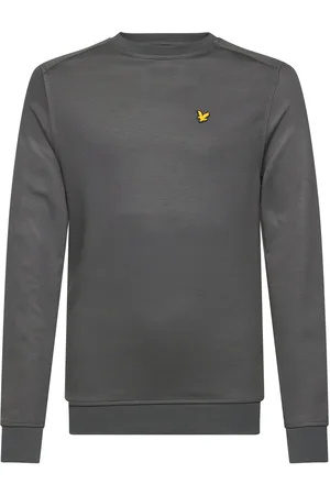 Lyle & Scott Fly Fleece Crew Tops T-shirts Long-sleeved T-Skjorte Grey