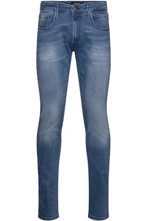 Replay Anbass Trousers Slim C-Stretch Bottoms Jeans Slim Blue