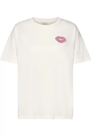 Kaffe Kafie T-Shirt Tops T-shirts & Tops Short-sleeved White