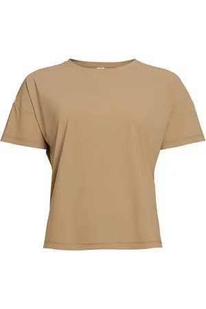 Rethinkit Vela Loose Tee Sport T-shirts & Tops Short-sleeved Brown