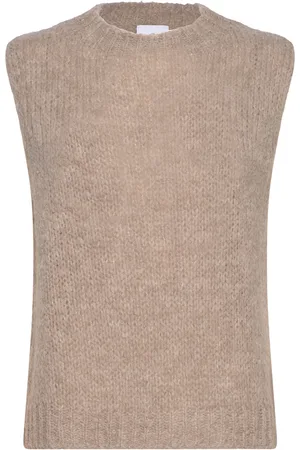 Noella Kala Knit Vest Vests Knitted Vests Beige