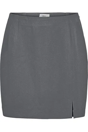 Object Objlisa Mw Mini Skirt Noos Kort Nederdel Grey
