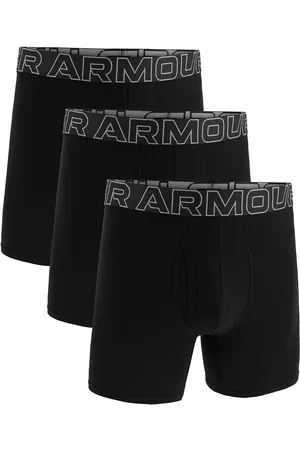 Under Armour Ua Performance Cotton - Solid 6 In 3Pk Boxershorts Black