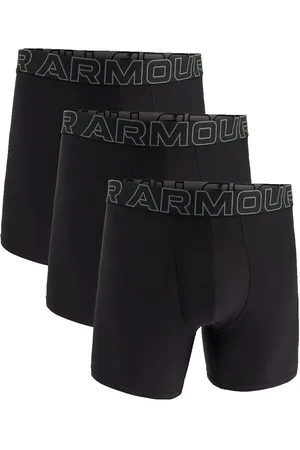 Under Armour Ua Performance Tech - Solid 6 In 3Pk Boxershorts Black