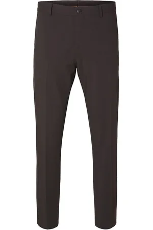SELECTED Slhslim-Liam Trs Flex Noos Bottoms Trousers Formal Brown