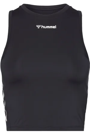 Hummel Hmlmt Active Short Top Sport Crop Tops Sleeveless Crop Tops Black
