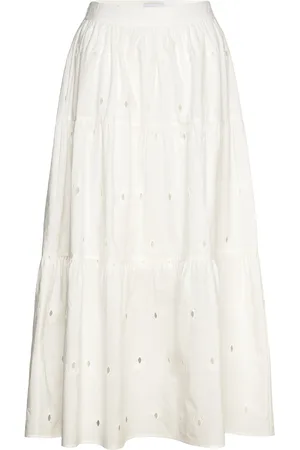 Desigual Vicenza Knælang Nederdel White