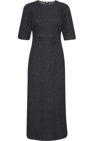 Gestuz Rozeringz Ss Long Dress Knælang Kjole Black