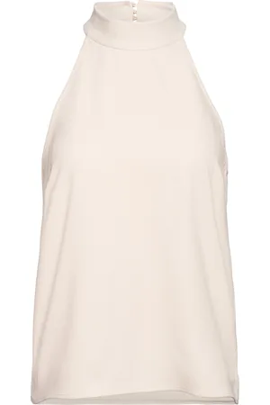 Dante 6 D6Mickey Halter Top Tops Blouses Sleeveless Cream