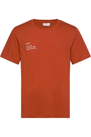 Les Deux Neighborhood T-Shirt Tops T-Kortærmet Skjorte Orange