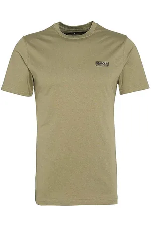 Barbour B.intl Small Logo Tee Designers T-Kortærmet Skjorte Khaki Green