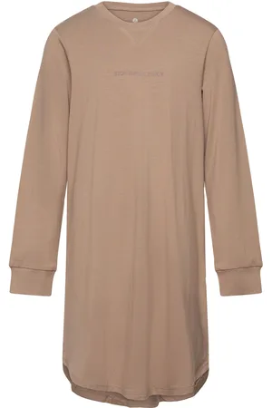JBS of Denmark Jbs Of Dk Girls Ls Nightdress Night & Underwear Pyjamas Nightdresses Beige