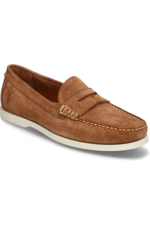 Ralph Lauren Merton Suede Penny Loafer Sneakers Brown