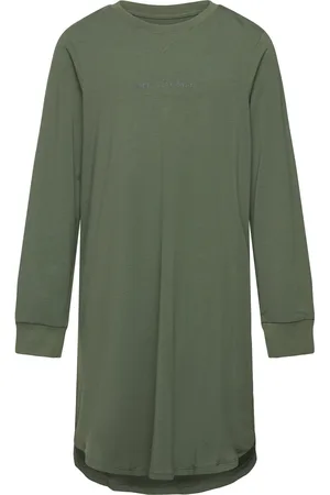 JBS of Denmark Jbs Of Dk Girls Ls Nightdress Night & Underwear Pyjamas Nightdresses Khaki Green