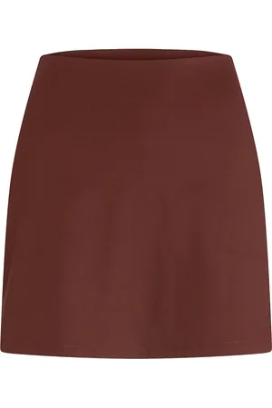 GIRLFRIEND COLLECTIVE The Skort Kort Nederdel Brown