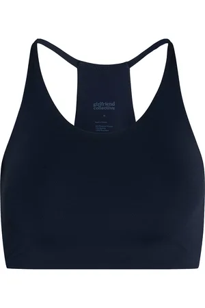 GIRLFRIEND COLLECTIVE Float Cleo Halter Bra Lingerie Bras & Tops Sports Bras - All Navy