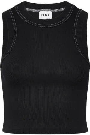 DAY Birger et Mikkelsen Elise - Heavy Rib Rd Tops T-shirts & Tops Sleeveless Black