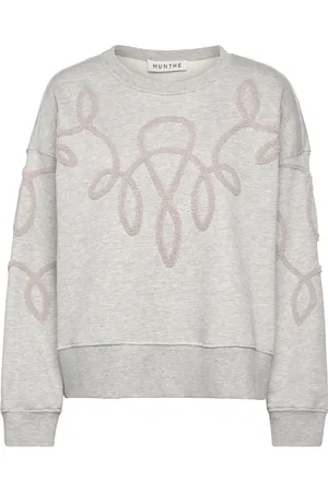 Munthe Tazzy Tops Sweatshirts & Hoodies Sweatshirts Grey