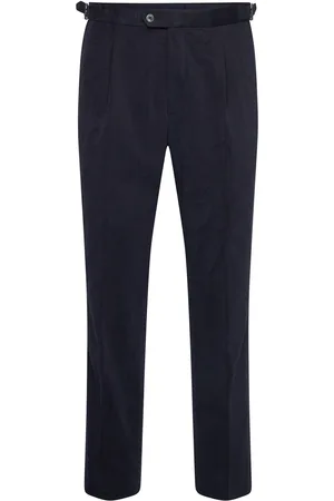 Oscar Jacobson Delon Side Adjuster Evo Trousers Bottoms Trousers Formal Navy