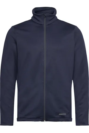 MUSTO Ess Full Zip Sweat Sport Sweatshirts & Hoodies Fleeces & Midlayers Navy