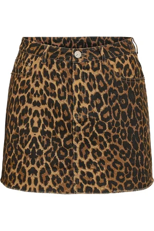 Noisy May Nmanneke Nw Leo Short Skirt Kort Nederdel Brown
