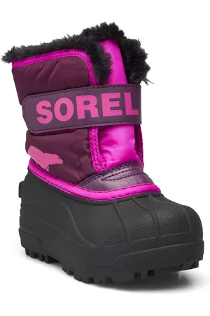 sorel Childrens Snow Commander Boot Sport Winter Boots Winter Boots W. Velcro Multi/patterned